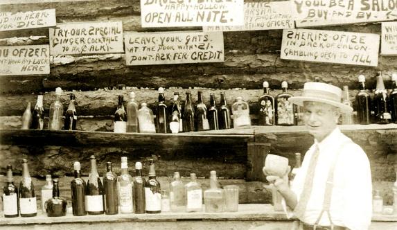 A fake saloon from Prohibition. Canadian tourists would pose for photos so they could tell the friends back home that they were 'scofflaws'!