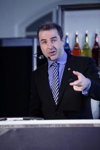 Philip Duff from Amsterdam's Door 74 presents on the Bar Mixology Stage