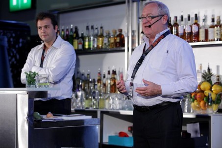 Simon Ford and Beefeater gin master distiller Desmond Payne present at Beefeater Mixology session