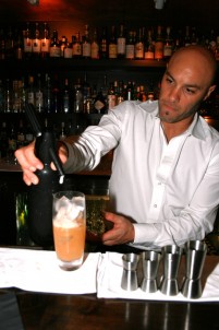 Max Grecco making Eau-De-Vie's signature Dark 'n' Stormy