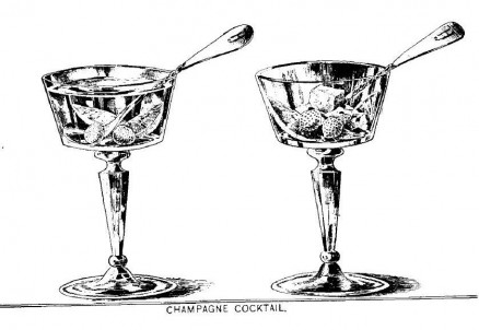 An old-timey Champagne Cocktail from Harry Johnson's New and Improved Bartenders' Manual