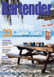 Kenya's Forty Thieves on the cover of June's Bartender magazine