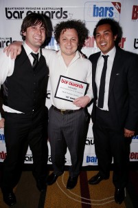 Mick Formosa (centre) with fellow Suntory brand ambassadors Dominic O'Brien (left) and Matthew Barnett 