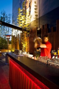 Luxe's outdoor bar and ampitheatre bamBOO which comes under fire from Beadle