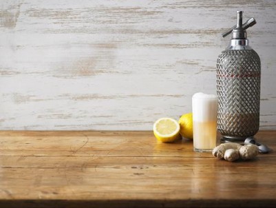 Home-made Ginger Soda. Yum! 