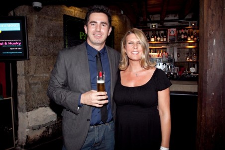 Bartender magazine's Drinks Editor Simon McGoram and the Sun Herald's Amy Cooper