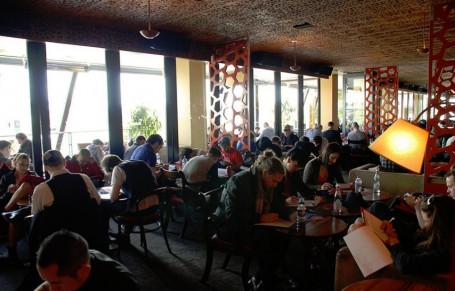 Competitors sit the grueling written exam at theloft, Sydney