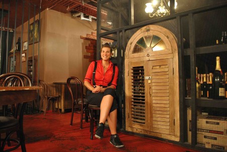 Mischa Bonova - at her 'home' Stitch, Sydney