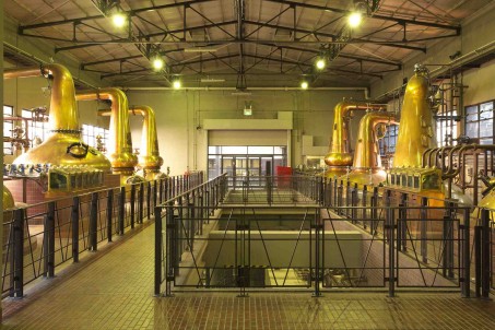 Yamazaki distillery - check out the different shapes and sizes of the stills