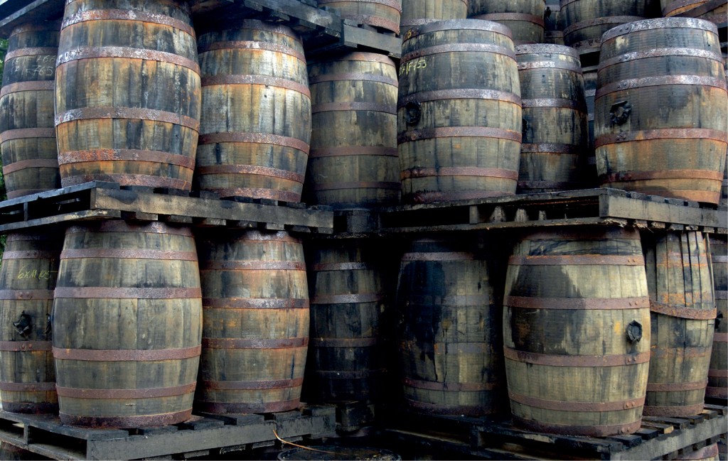 rum barrels