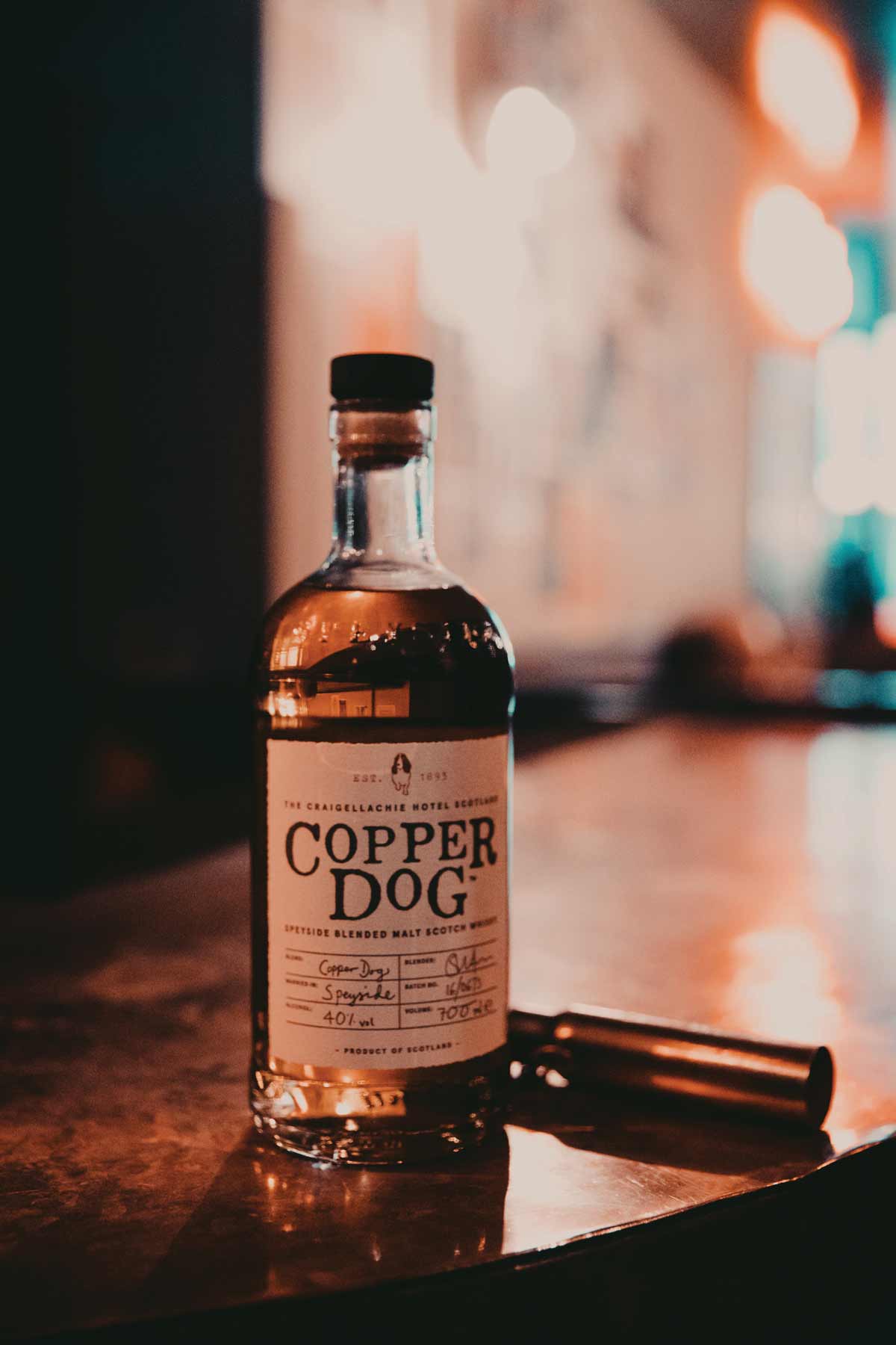 Copper Dog Whisky, a smooth handcrafted blend of iconic Speyside malts