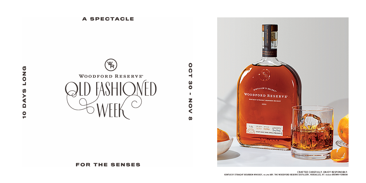 Woodford Reserve celebrates Old Fashioned Week with a ten day celebration